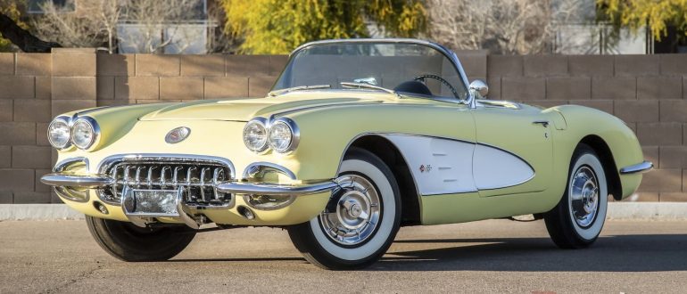 Фотографии автомобиля CHEVROLET CORVETTE CONVERTIBLE 1958 года.