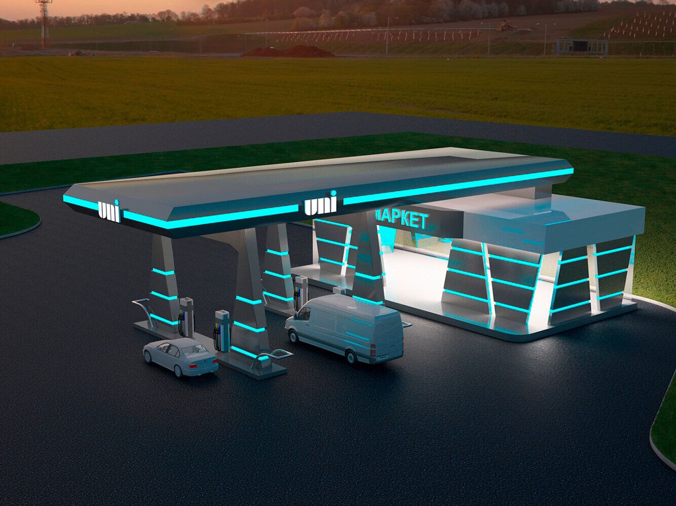 Не просто колонки: как проектируют АЗС будущего в эпоху энергоперехода